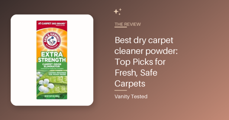 Best dry carpet cleaner powder: Top Picks for Fresh, Safe Carpets