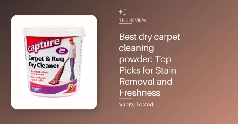 Best dry carpet cleaning powder: Top Picks for Stain Removal and Freshness