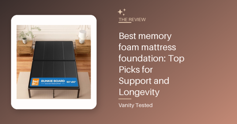 Best memory foam mattress foundation: Top Picks for Support and Longevity