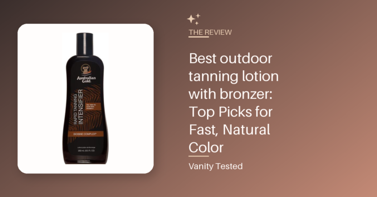 Best outdoor tanning lotion with bronzer: Top Picks for Fast, Natural Color