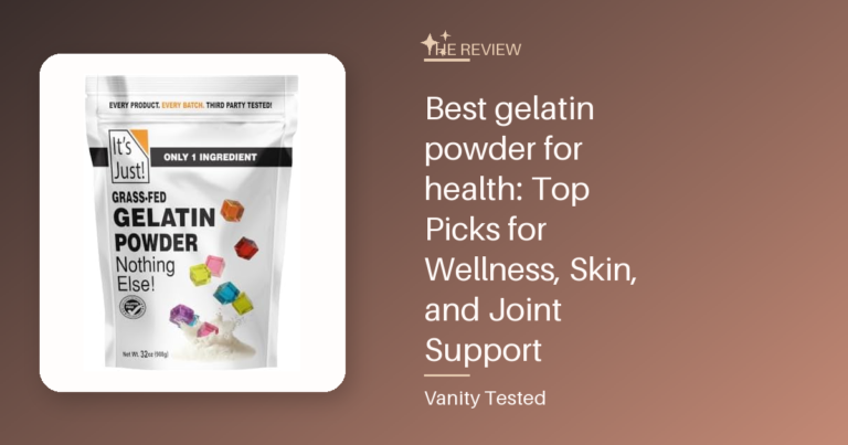 Best gelatin powder for health: Top Picks for Wellness, Skin, and Joint Support
